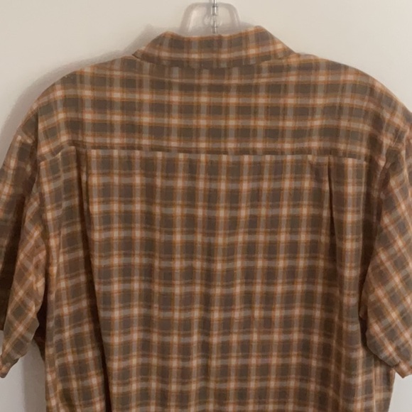 Merrell Brown Casual Button Down Shirt with Plaid Design - Picture 4 of 4
